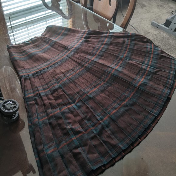 VINTAGE HIGHLAND QUEEN Wool Skirt - Size 14 - Picture 11 of 11